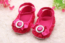 baby girls rose shoes party rose flower first walker princess dress shoes J4U66
