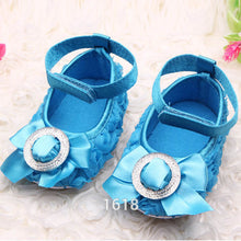 Baby Girls Rose Shoes Toddler party rose flower first walker princess dress shoes J4U66