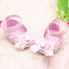 Baby Girls Rose Shoes Toddler party rose flower first walker princess dress shoes J4U66