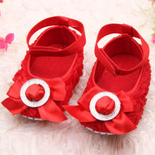 Baby Girls Rose Shoes Toddler party rose flower first walker princess dress shoes J4U66