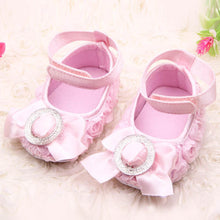 baby girls rose shoes party rose flower first walker princess dress shoes J4U66