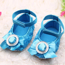Baby Girls Rose Shoes Toddler party rose flower first walker princess dress shoes J4U66
