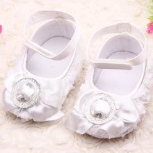 baby girls rose shoes party rose flower first walker princess dress shoes J4U66