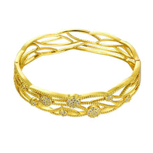 18k gold plating bangles small winding women pulseras joias hbz011 J4U66