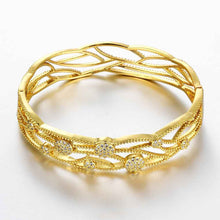 18k gold plating bangles small winding women pulseras joias hbz011 J4U66