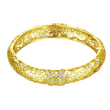 18k gold plating bangles small winding women pulseras joias hbz011 J4U66
