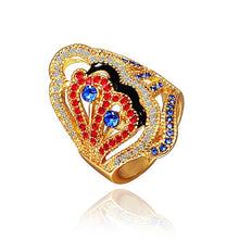 18k gold plating rings colorful finger opal charms hbr25 J4U66