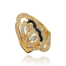 18k gold plating rings colorful finger opal charms hbr25 J4U66