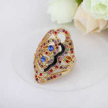 18k gold plating rings colorful finger opal charms hbr25 J4U66