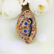18k gold plating rings colorful finger opal charms hbr25 J4U66