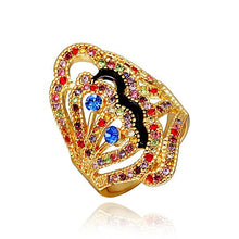 18k gold plating rings colorful finger opal charms hbr25 J4U66
