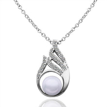 18k gold plated necklaces flower pearcolares charms hbn055 J4U66