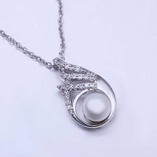 18k gold plated necklaces flower pearcolares charms hbn055 J4U66