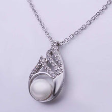 18k gold plated necklaces flower pearcolares charms hbn055 J4U66