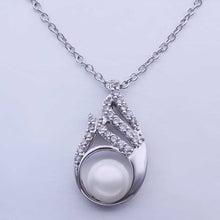 18k gold plated necklaces flower pearcolares charms hbn055 J4U66