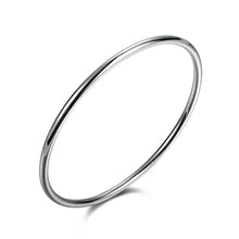 silver bracelet bangle 3mm single circle women wedding bracelet bone smtb135 J4U66