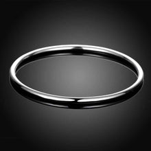 silver bracelet bangle 3mm single circle women wedding bracelet bone smtb135 J4U66