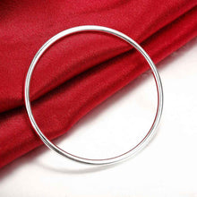 silver bracelet bangle 3mm single circle women wedding bracelet bone smtb135 J4U66