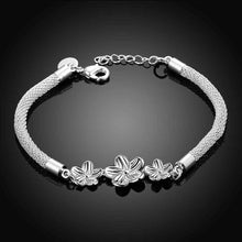 silver bracelets for women plum flower one direction floating charms smth30 J4U66
