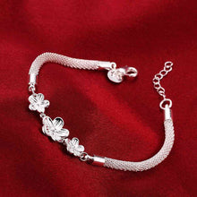 silver bracelets for women plum flower one direction floating charms smth30 J4U66