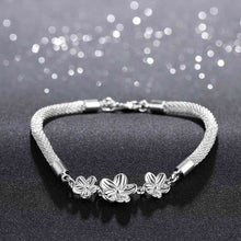 silver bracelets for women plum flower one direction floating charms smth30 J4U66