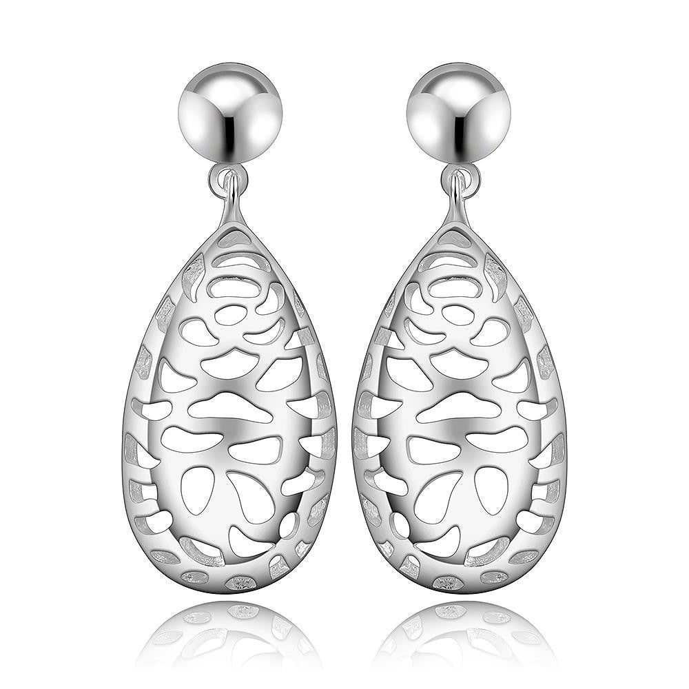 silver earing strange web face stud cuff summer jewelry hbe270 J4U66