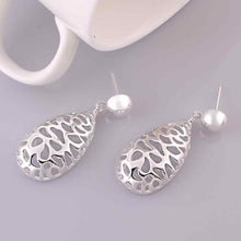 silver earing strange web face stud cuff summer jewelry hbe270 J4U66