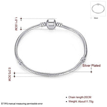 silver plated charm bracelet ball chain men bracelet J4U66