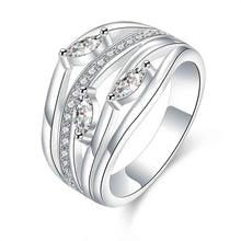 silver plated engagement ring lasuo holow men ring bijouterie hbr05 J4U66