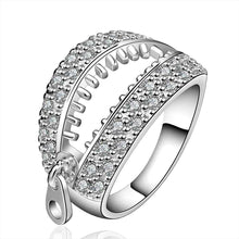 silver plated engagement ring lasuo holow men ring bijouterie hbr05 J4U66