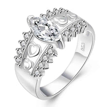 silver plated engagement ring lasuo holow men ring bijouterie hbr05 J4U66