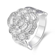 silver plated engagement ring lasuo holow men ring bijouterie hbr05 J4U66