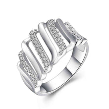 silver plated engagement ring lasuo holow men ring bijouterie hbr05 J4U66