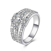 silver plated engagement ring lasuo holow men ring bijouterie hbr05 J4U66