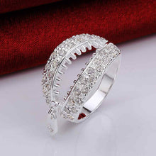 silver plated engagement ring lasuo holow men ring bijouterie hbr05 J4U66