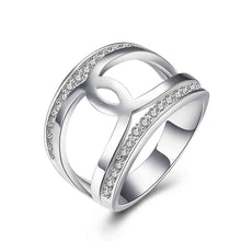 silver plated engagement ring lasuo holow men ring bijouterie hbr05 J4U66