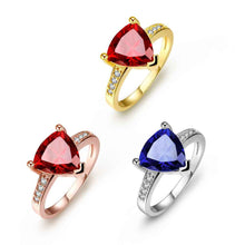 design acessorios para mulher rings insets triangle opal ruby jewelry hbr15 J4U66