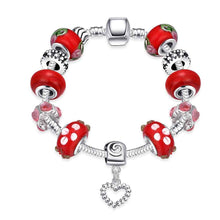 design jewelry of silver bracelets hollow beads pulseira ruby jewelry J4U66