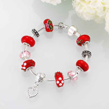 design jewelry of silver bracelets hollow beads pulseira ruby jewelry J4U66