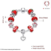 design jewelry of silver bracelets hollow beads pulseira ruby jewelry J4U66