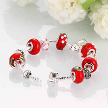 design jewelry of silver bracelets hollow beads pulseira ruby jewelry J4U66