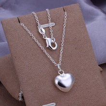 design silver plated pendant necklace solid heart tattoo chokercostume jewellery J4U66