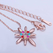 design luxurio 18k gold plating necklaces pendants colored flowers collar 100 hand madeball J4U66