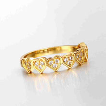 design luxurio 18k gold plating rings for women love connected anillos love J4U66
