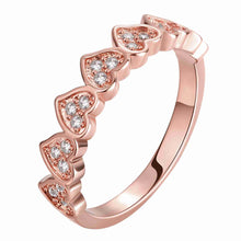 design luxurio 18k gold plating rings for women love connected anillos love J4U66