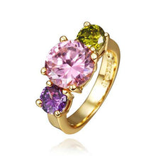 design luxurio 18k gold plated engagement rings violetta green bre anillo oso bijoux hbr155 J4U66