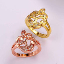 design luxurio 18k gold plated engagement ring houttuynia anel feminino sport skgr04 J4U66