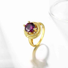 design luxurio acessorios para mulher ring insets purple gem aneis collier plastron skgr103 J4U66