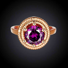 design luxurio acessorios para mulher ring insets purple gem aneis collier plastron skgr103 J4U66