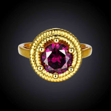 design luxurio acessorios para mulher ring insets purple gem aneis collier plastron skgr103 J4U66